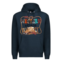Navy My Western Watching Blanket Premium Hoodie - CowhideDigitalArt