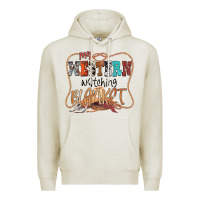 Oatmeal Heather My Western Watching Blanket Premium Hoodie - CowhideDigitalArt