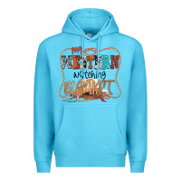 Ocean Blue My Western Watching Blanket Premium Hoodie - CowhideDigitalArt