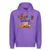 Purple My Western Watching Blanket Premium Hoodie - CowhideDigitalArt