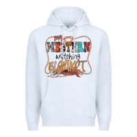 White My Western Watching Blanket Premium Hoodie - CowhideDigitalArt