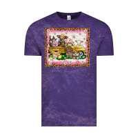 Cloud Purple Easter Day with farm animals tumbler Vintage Tee - HowdyJamesFarm