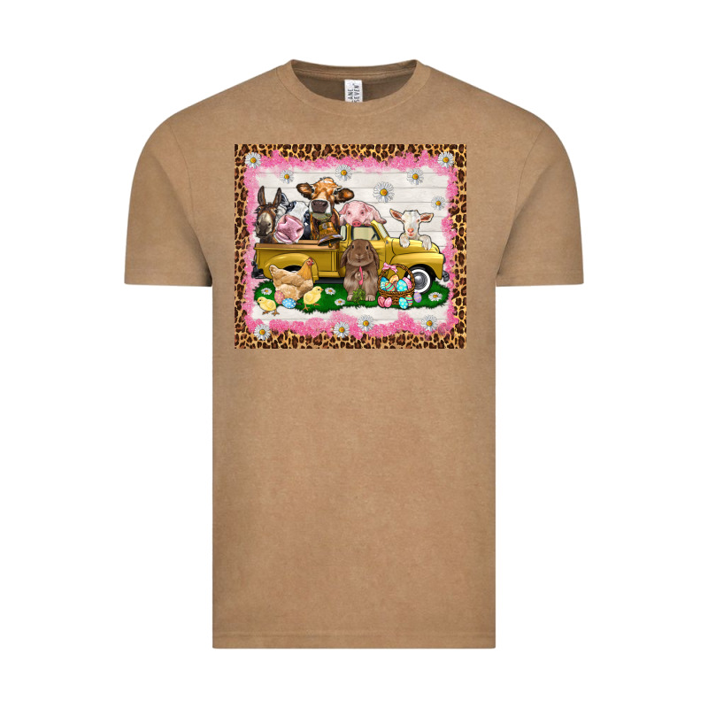 Easter Day With Farm Animals Tumbler Vintage Tee by HowdyJamesFarm | Teevron