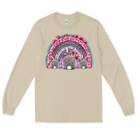 Mushroom Easter bunny rainbow Long Sleeve Tee - OliviaCreatesArt