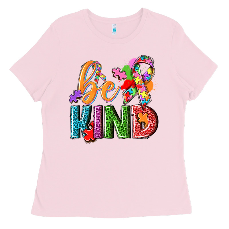 Autism Be Kind Ladies Tee by NancyCooperArtShop | Teevron