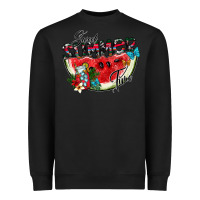 Black sweet summer time Heavyweight Sweatshirt - SublimationCraftShop