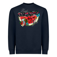 Navy sweet summer time Heavyweight Sweatshirt - SublimationCraftShop