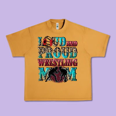 Loud And Proud Wrestling Mom Mother's Day Urban Heavy Tee Designed By Cowgirlartshop