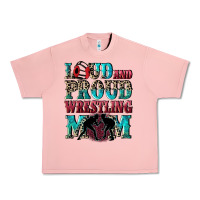 Salmon Loud and proud wrestling Mom Mother's Day Urban Heavy Tee - CowGirlArtShop