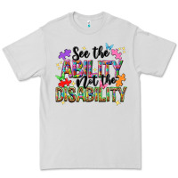 Dove Grey see the ability not the disability Premium Tee - NancyCooperArtShop