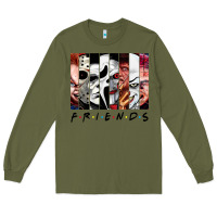 Army Green funny horror friends scary movies halloween costume sweatshirt Long Sleeve Tee - longCreatives