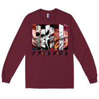 Burgundy funny horror friends scary movies halloween costume sweatshirt Long Sleeve Tee - longCreatives