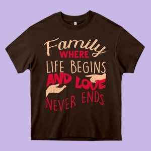 Family Heavy Core Tee Designed By Bettercallsaul