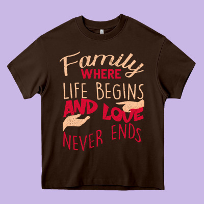 Family Heavy Core Tee Designed By Bettercallsaul
