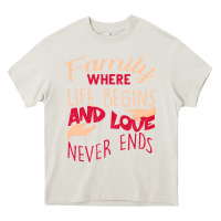 Cream Family Heavy Core Tee - Bettercallsaul