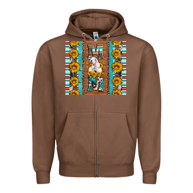 Goat Family Mom Sunflowers Serape Leopard Cowhide Tumbler Zipper Hoodie by Artiststas | Teevron