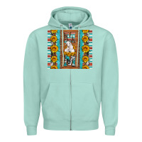 Seafoam goat family mom sunflowers serape leopard cowhide tumbler Zipper Hoodie - Artiststas
