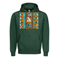 Sports Green goat family mom sunflowers serape leopard cowhide tumbler Zipper Hoodie - Artiststas