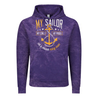 Cloud Purple Proud Navy Mother for Moms of Sailors Proud Mom Navy Family Vintage Hoodie - longCreatives