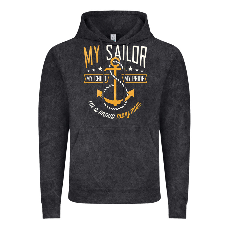 Proud Navy Mother For Moms Of Sailors Proud Mom Navy Family Vintage Hoodie by longCreatives | Teevron