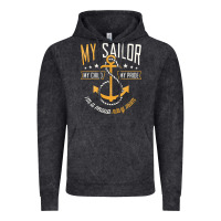 Vintage Black Proud Navy Mother for Moms of Sailors Proud Mom Navy Family Vintage Hoodie - longCreatives
