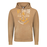 Vintage Camel Proud Navy Mother for Moms of Sailors Proud Mom Navy Family Vintage Hoodie - longCreatives