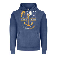 Vintage Denim Proud Navy Mother for Moms of Sailors Proud Mom Navy Family Vintage Hoodie - longCreatives