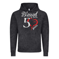 Vintage Black Vintage 50th Birthday Blessed By God For 50 Years Birthday Vintage Hoodie - longCreatives