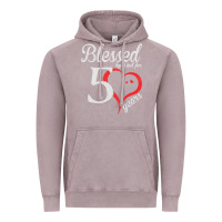 Vintage Zinc Vintage 50th Birthday Blessed By God For 50 Years Birthday Vintage Hoodie - longCreatives