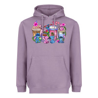 Lavender stitch with lilo coffee cups Heavyweight Hoodie - AdoDesignShop