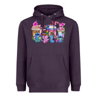 Plum stitch with lilo coffee cups Heavyweight Hoodie - AdoDesignShop