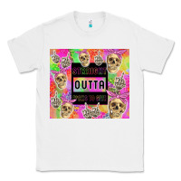 White straight outta fucks to give Classic Tee - TumblerDesignByShophia