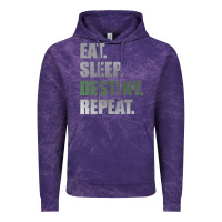 Cloud Purple Destiny  Eat Sleep Destiny Repeat Short Sleeve Vintage Hoodie - longCreatives