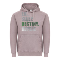 Vintage Zinc Destiny  Eat Sleep Destiny Repeat Short Sleeve Vintage Hoodie - longCreatives
