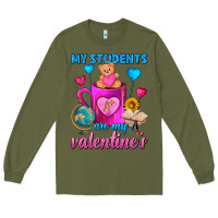 Army Green My Students Are My Valentines Day Coffee Mug Long Sleeve Tee - FaDigitalArtStudio