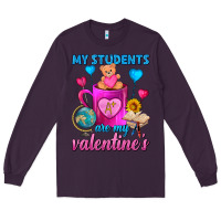 Plum My Students Are My Valentines Day Coffee Mug Long Sleeve Tee - FaDigitalArtStudio