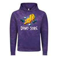 Cloud Purple Dino Sore Funny Dinosaur Workout Gym Fitness Lifting Vintage Hoodie - longCreatives