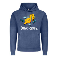 Dino Sore Funny Dinosaur Workout Gym Fitness Lifting Vintage Hoodie | Teevron