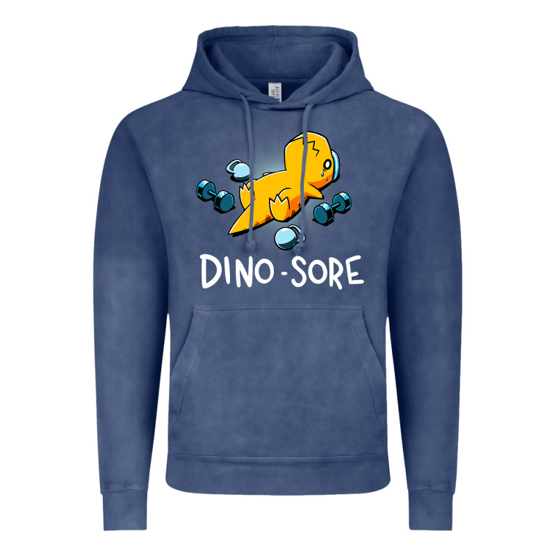 Dino Sore Funny Dinosaur Workout Gym Fitness Lifting Vintage Hoodie by longCreatives | Teevron