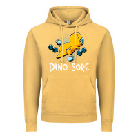 Vintage Mustard Dino Sore Funny Dinosaur Workout Gym Fitness Lifting Vintage Hoodie - longCreatives