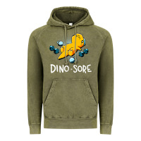 Vintage Olive Dino Sore Funny Dinosaur Workout Gym Fitness Lifting Vintage Hoodie - longCreatives