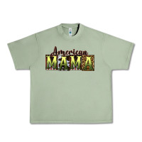 Oil Green American Mama  Mother's Day Urban Heavy Tee - CowGirlArtShop