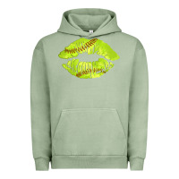 Pigment Oil Green softball lips Urban Hoodie - AdoDesignShop