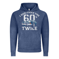 Vintage Denim I Survived The Sixties Twice Classic Birthday Vintage Hoodie - longCreatives