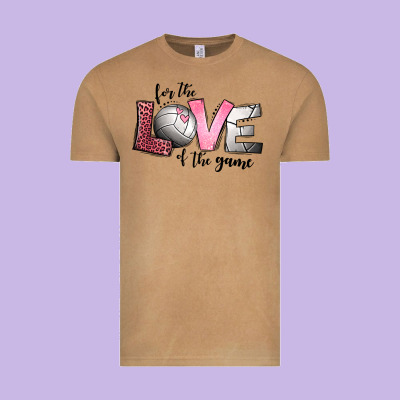 For The Love Of The Game Volleyball Vintage Tee Designed By Jasminsmagicworld