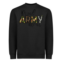 Black proud Army mom Heavyweight Sweatshirt - CowhideDigitalArt
