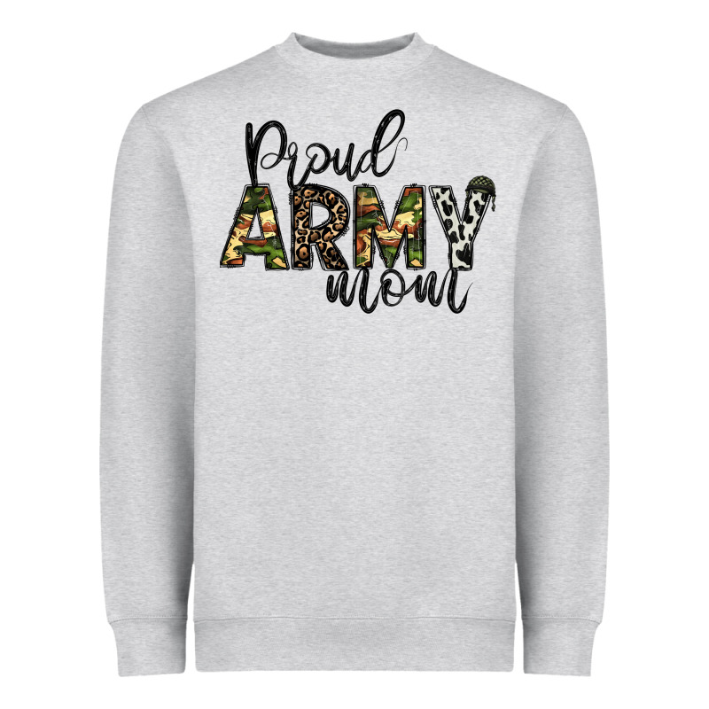 Proud Army Mom Heavyweight Sweatshirt by CowhideDigitalArt | Teevron