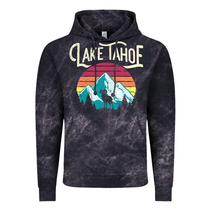 Vintage Lake Tahoe Mountains Retro T Vintage Hoodie by longCreatives | Teevron