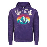 Cloud Purple Vintage Lake Tahoe Mountains Retro T Vintage Hoodie - longCreatives