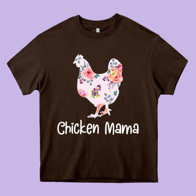 Chicken Mama Heavy Core Tee Designed By Bettercallsaul